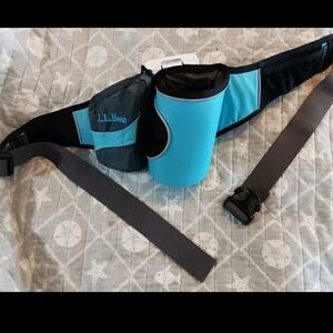 LL Bean Fanny Pack Waist Hip Lumbar Bag Climbing Hiking Trail Nylon  Cup Holder